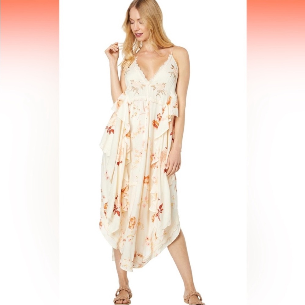 Free people Audrey Printed Maxi Dress size XS